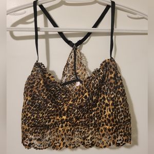 La Senza lace cheetah print bralette